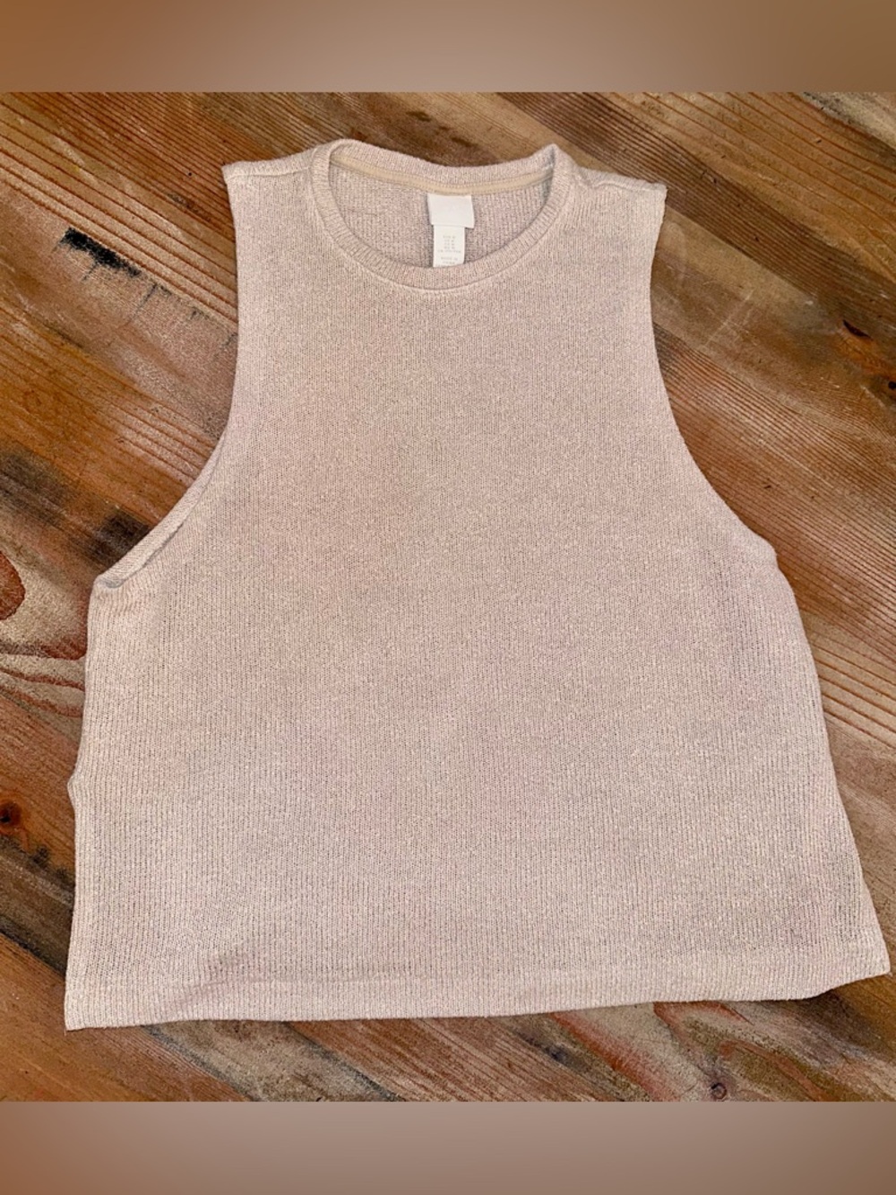 H&M knit Tank Top in Taupe